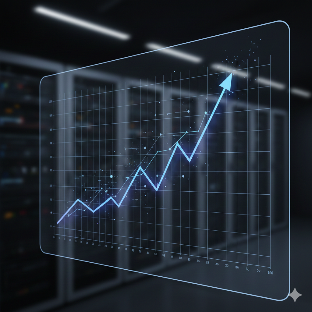 A dashboard showing accurate sales forecasting