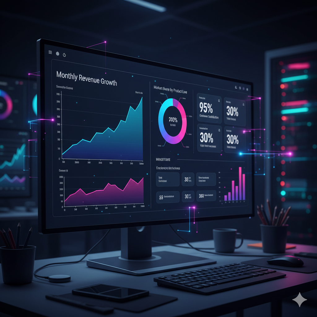 A modern, interactive data visualization dashboard